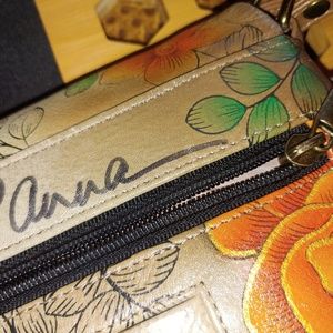 Anna by Anuschka Women's Genuine Leather Flap-Over